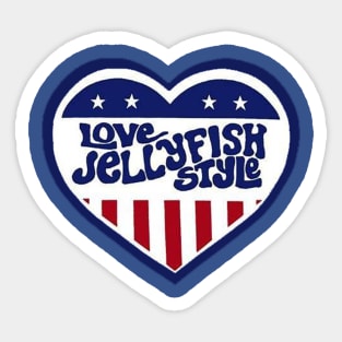 Love Jellyfish Style Sticker